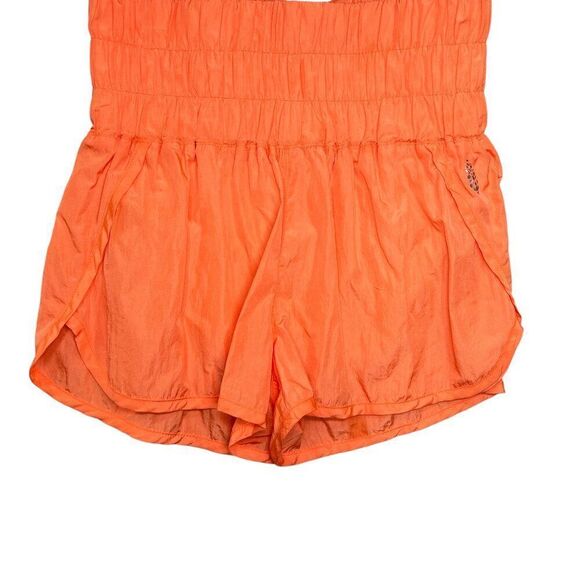 Free People Movement Shorts Women's Size Small Orange The Way Home Running Yoga - Picture 4 of 11